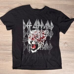 Black Def Leppard Graphic T-Shirt